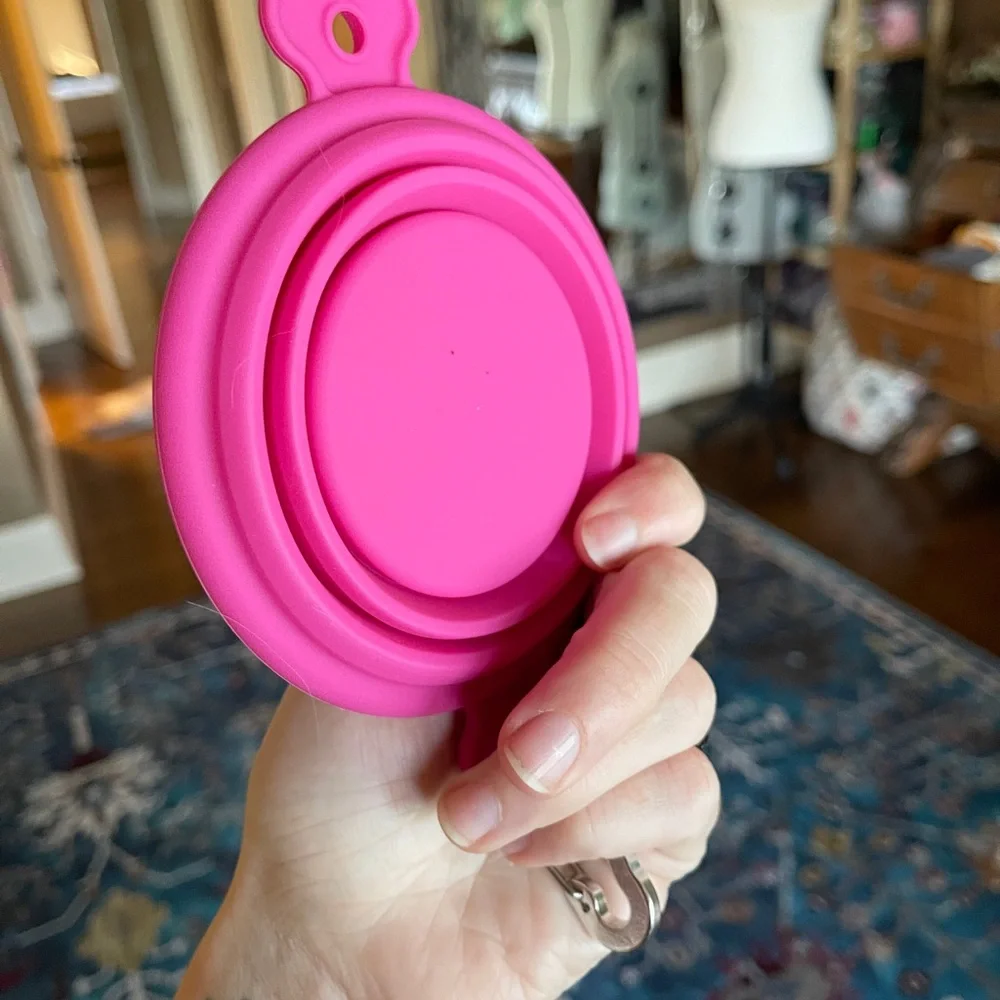Travel Cup Dog Cat Food Bowl